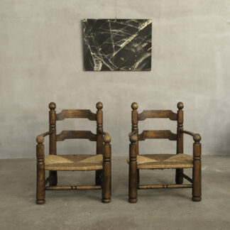 Arm Chairs by Charles Dudouyt