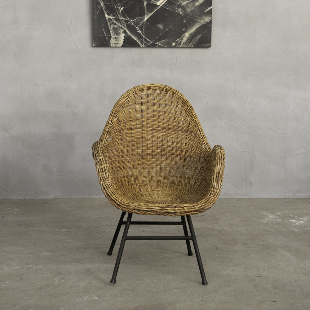 アンティーク ラタンラウンジチェア - 画像 (3)