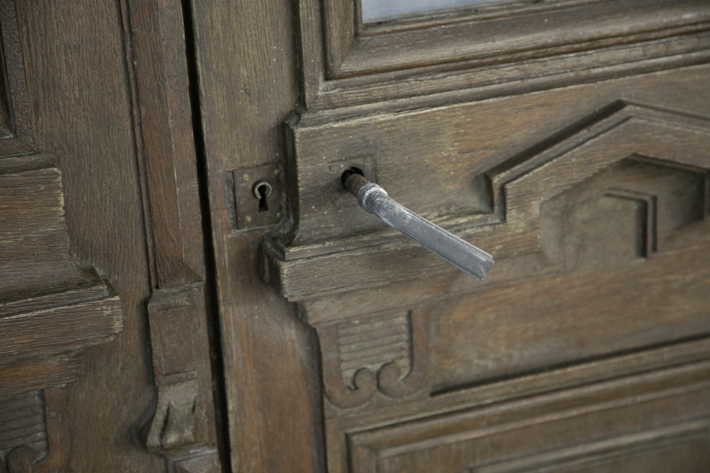 フランス アンティークダブルドア(ガラス入り) - 画像 (2)