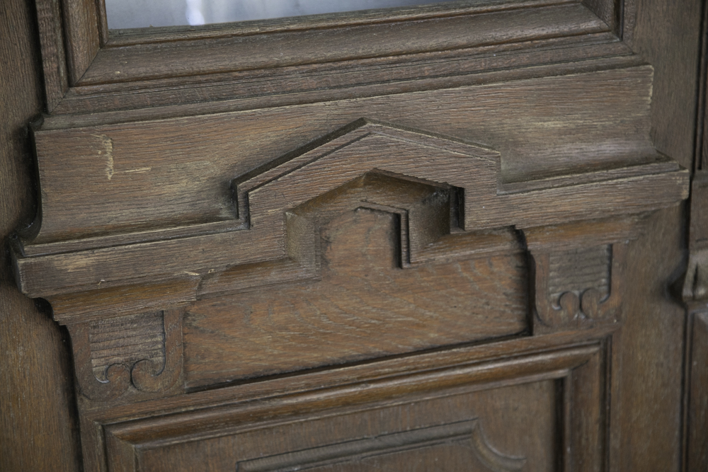 フランス アンティークダブルドア(ガラス入り) - 画像 (3)