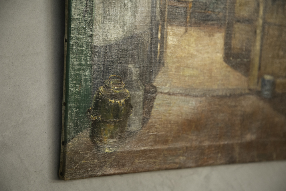 フランスアンティークオイルペインティング - 画像 (4)