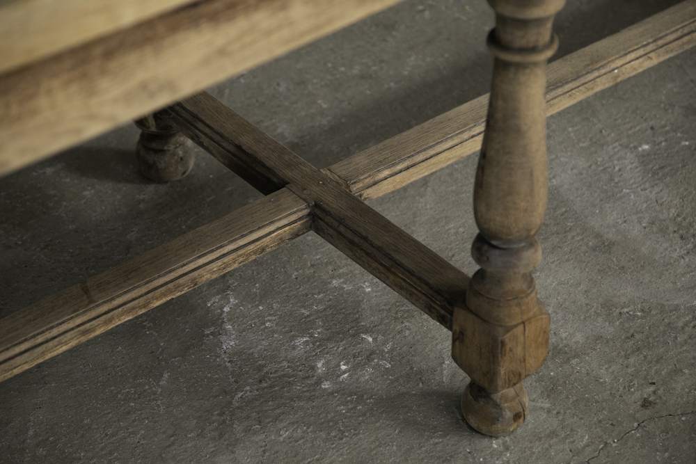 フランス アンティーク リフェクトリーテーブル - 画像 (10)