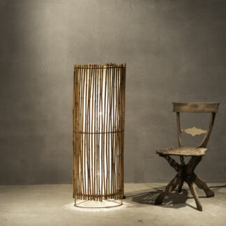 ヴィンテージ バンブーフロアランプ